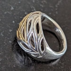 Lorenzo 18k gold and Sterling ring